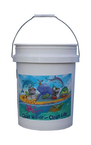 5-Gallon White Bucket<br>*Create Awareness<br>*Clean River Project<br>*Promote Your Business