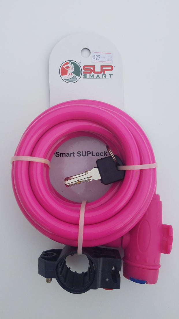 SUPLock 8' Locking Cable with Key - Fits Liftsup Handles on Stand Up Paddle Boards